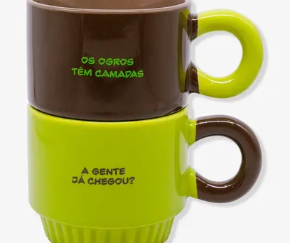 Caneca Joy Shrek e Burro 