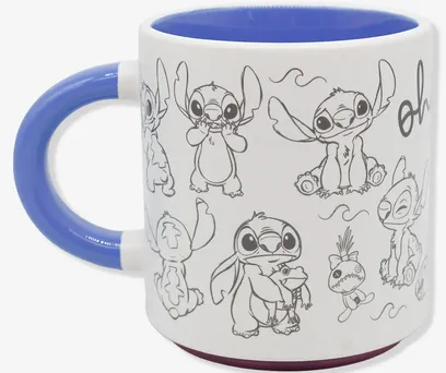 Caneca Grafite Stitch - Disney 