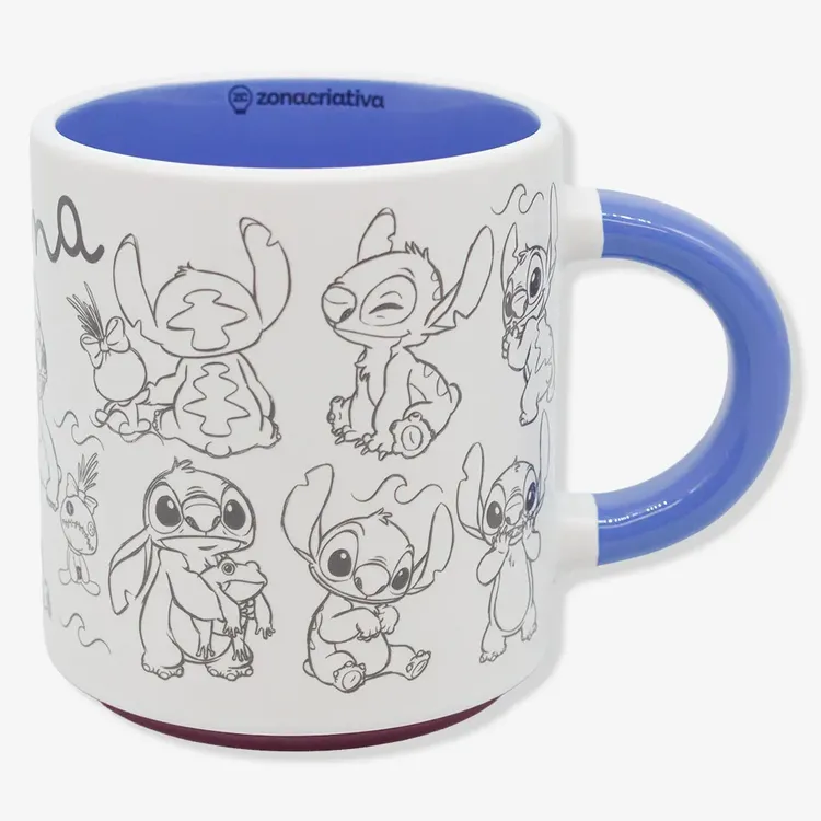 Caneca Grafite Stitch - Disney 
