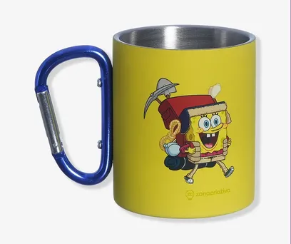 Caneca Mosquetão Bob Esponja 