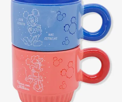 Caneca Joy Mickey e Minnie - Disney 