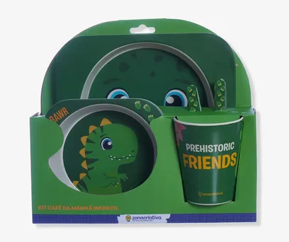 Kit Alimentação Infantil Dinossauro – Zonacriativa 