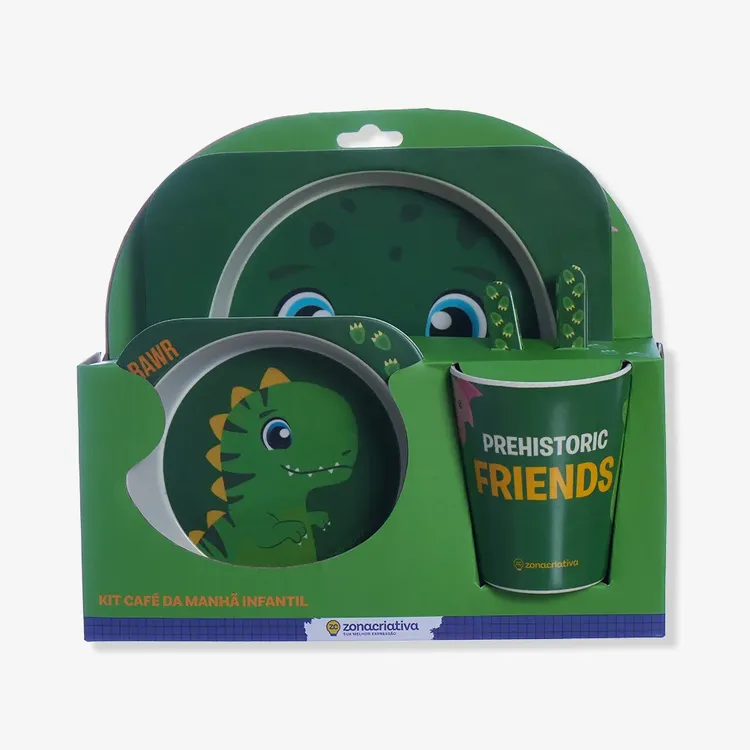 Kit Alimentação Infantil Dinossauro – Zonacriativa 