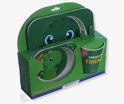Kit Alimentação Infantil Dinossauro – Zonacriativa 