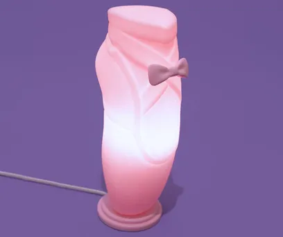 Luminária Sapatilha Rosa 