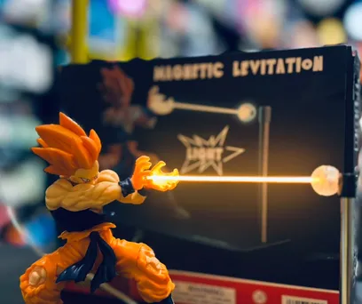 Luminária Goku Super Saiyajin – Kamehameha com Levitação Magnética 