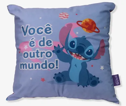 Almofada 40x40 Stitch e Angel Namorados – Disney 