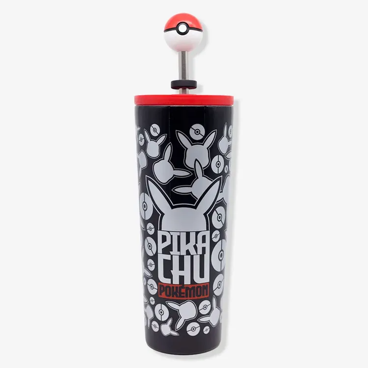 Copo com Canudo Pokémon 