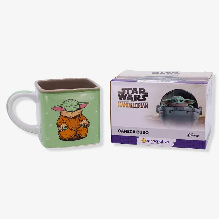 Caneca Cubo Grogu Baby Yoda - Star Wars 