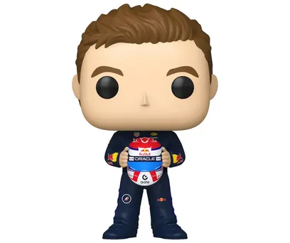 Funko Pop Racing Red Bull - Max Verstappen Segurando Capacete 17