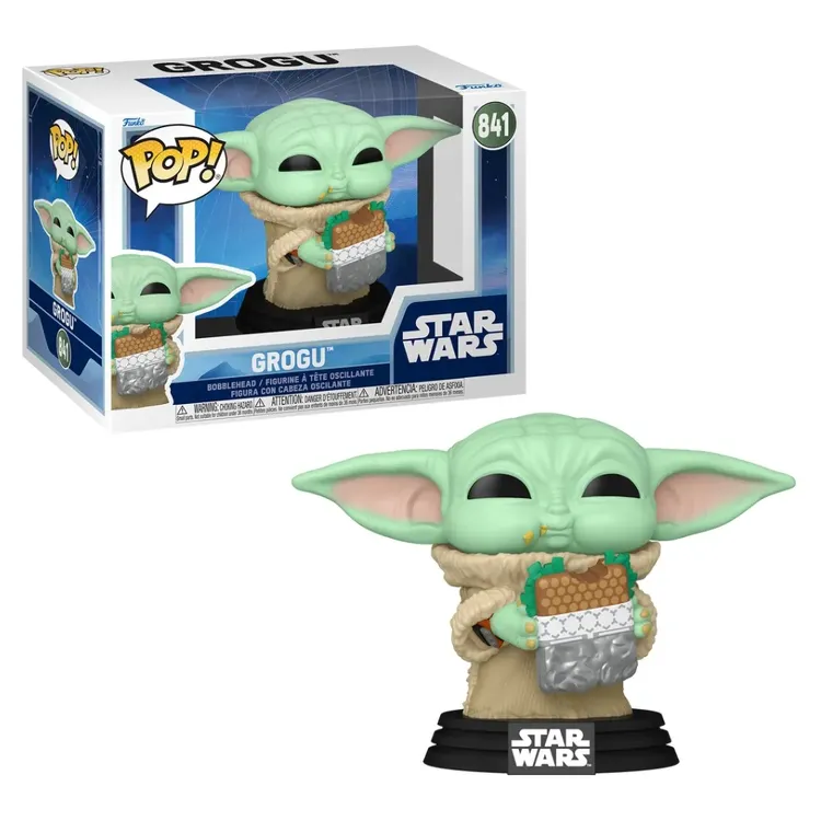 Funko Pop Star Wars Mandaloriano - Grogu com Comida 841