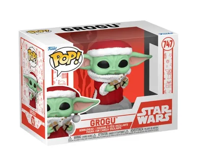 Funko Pop Star Wars Mandalorian - Grogu com Biscoito de Natal 747