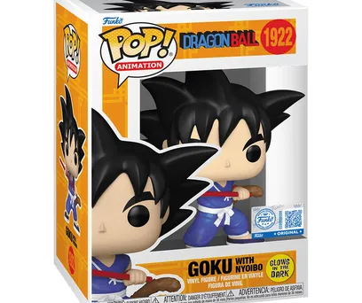 FUNKO POP ANIMATION DRAGON BALL EXCLUSIVE - GOKU WITH NYOIBO (GLOWS IN THE DARK) 1922 