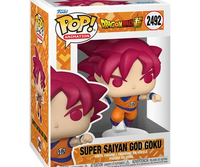 FUNKO POP ANIMATION DRAGON BALL SUPER - SUPER SAIYAN GOD GOKU 2492 