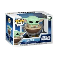 Funko Pop Star Wars Mandalorian e Grogu no Carrinho 823 - imagem 2