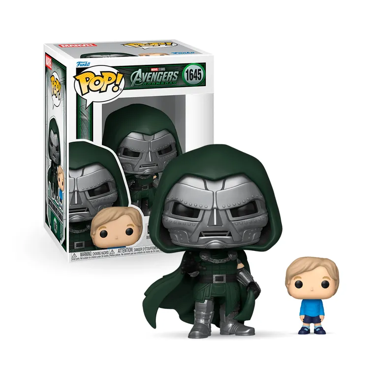 Funko Pop Marvel Vingadores Dr Destino com Franklin 