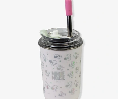 COPO COM CANUDO - DISNEY MINNIE