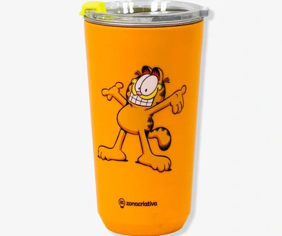 COPO COM TAMPA GARFIELD