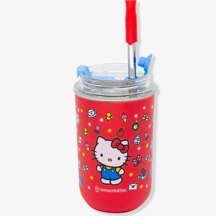 COPO COM CANUDO HELLO KITTY