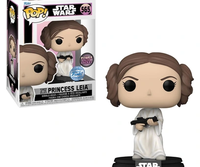 FUNKO POP STAR WARS - PRINCESS LEIA 565 - POWER OF THE GALAXY EXCLUSIVO AMAZON