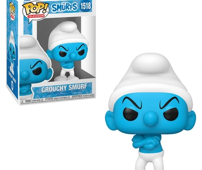 FUNKO POP TELEVISION THE SMURFS - GROUCHY SMURF 1518