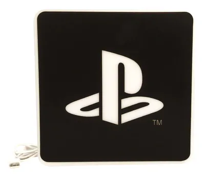 Luminária Led Usb Playstation Logo Branco