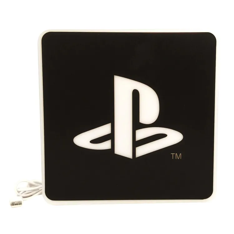 Luminária Led Usb Playstation Logo Branco