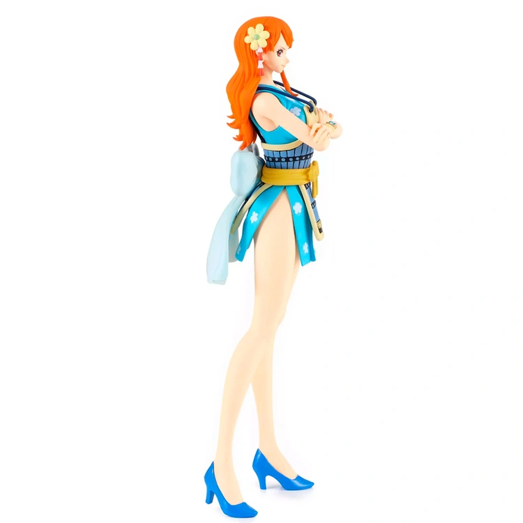 ESTÁTUA BANPRESTO ONE PIECE GLITTER AND GLAMOURS - NAMI WANOKUNI STYLE LL (VERSÃO B)