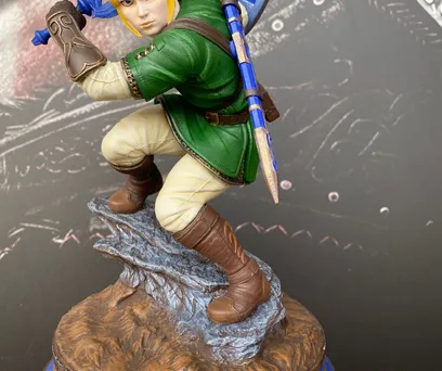 ESTÁTUA LINK ADULTO - THE LEGEND OF ZELDA: OCARINA OF TIME 