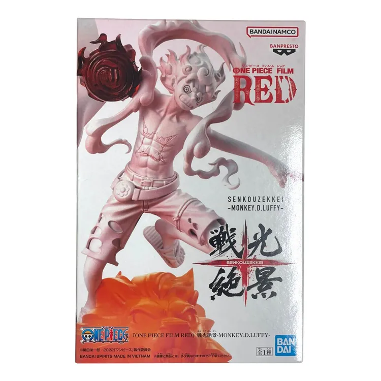 ESTÁTUA BANPRESTO ONE PIECE FILM RED - SENKOZEKKEI - MONKEY D. LUFFY 