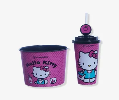 KIT PIPOCA INFANTIL HELLO KITTY 