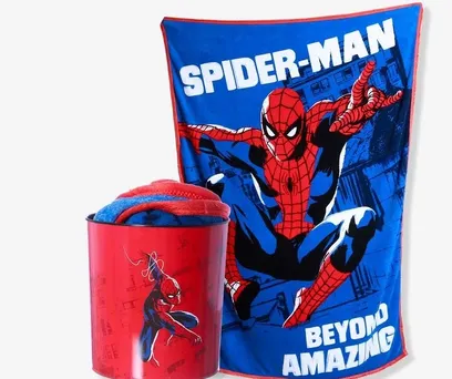 KIT MANTA COM BALDE HOMEM - ARANHA - MARVEL 