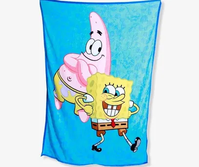 KIT MANTA COM BALDE BOB ESPONJA 