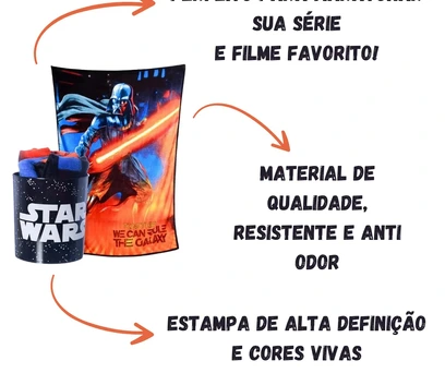 KIT MANTA COM BALDE STAR WARS