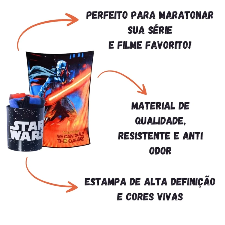 KIT MANTA COM BALDE STAR WARS