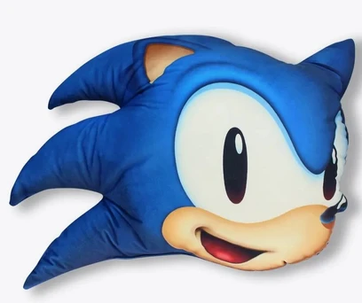 ALMOFADA FORMATO CABEÇA SONIC SPEED 