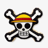 ALMOFADA FORMATO LUFFY SKULL - ONE PIECE  - imagem 1
