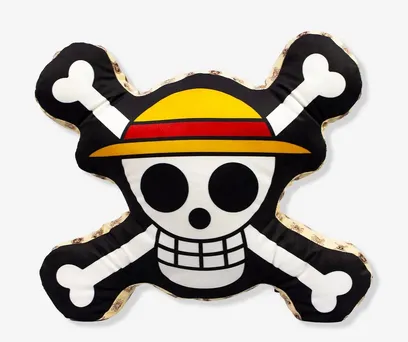 ALMOFADA FORMATO LUFFY SKULL - ONE PIECE 