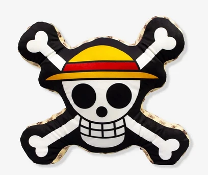 ALMOFADA FORMATO LUFFY SKULL - ONE PIECE 