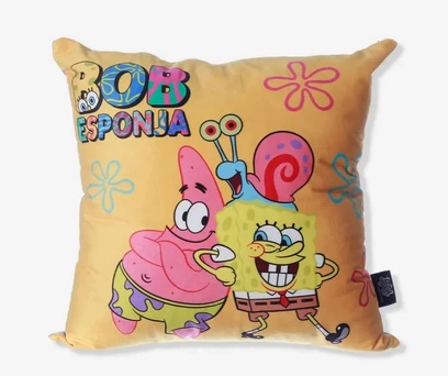 ALMOFADA 40X40 BOB ESPONJA E PATRICK 