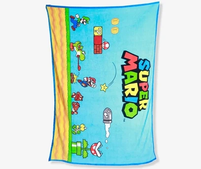 KIT MANTA COM BALDE SUPER MARIO 