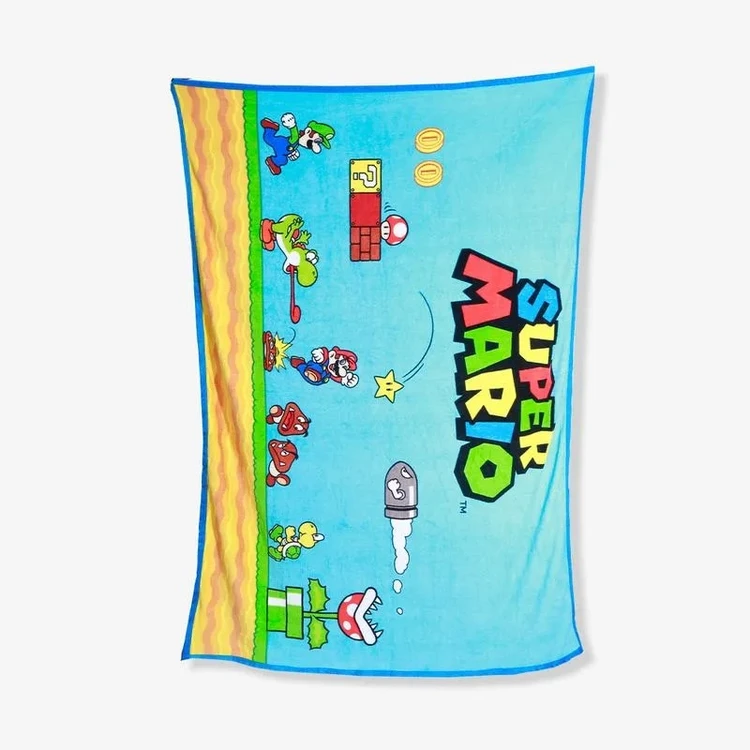 KIT MANTA COM BALDE SUPER MARIO 