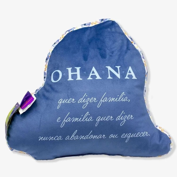 ALMOFADA FORMATO STITCH OHANA - DISNEY 