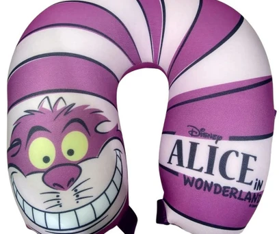 ALMOFADA PESCOÇO CHESHIRE - ALICE NO PAÍS DAS MARAVILHAS 