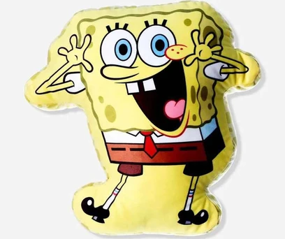 ALMOFADA FORMATO BOB ESPONJA 