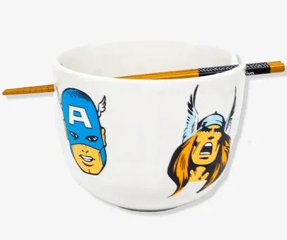 BOWL COM HASHI MARVEL COMICS 
