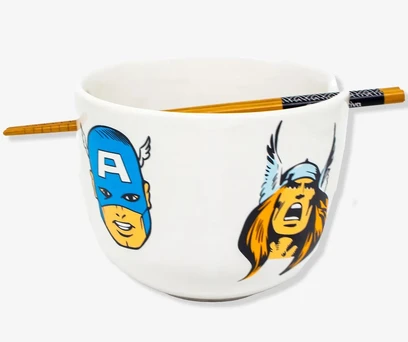 BOWL COM HASHI MARVEL COMICS 