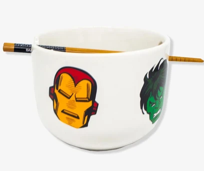 BOWL COM HASHI MARVEL COMICS 