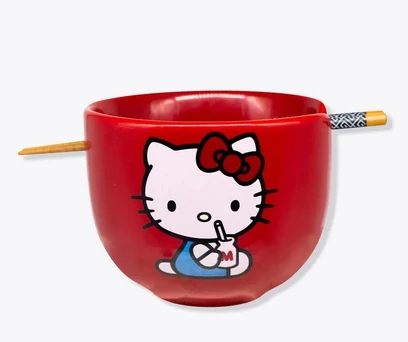 BOWL COM HASHI HELLO KITTY 