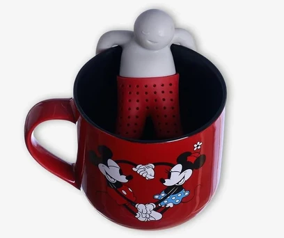 CANECA COM INFUSOR MICKEY E MINNIE - DISNEY 